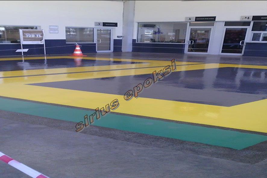 self leveling epoksi kaplama fabrika zemin sistemi