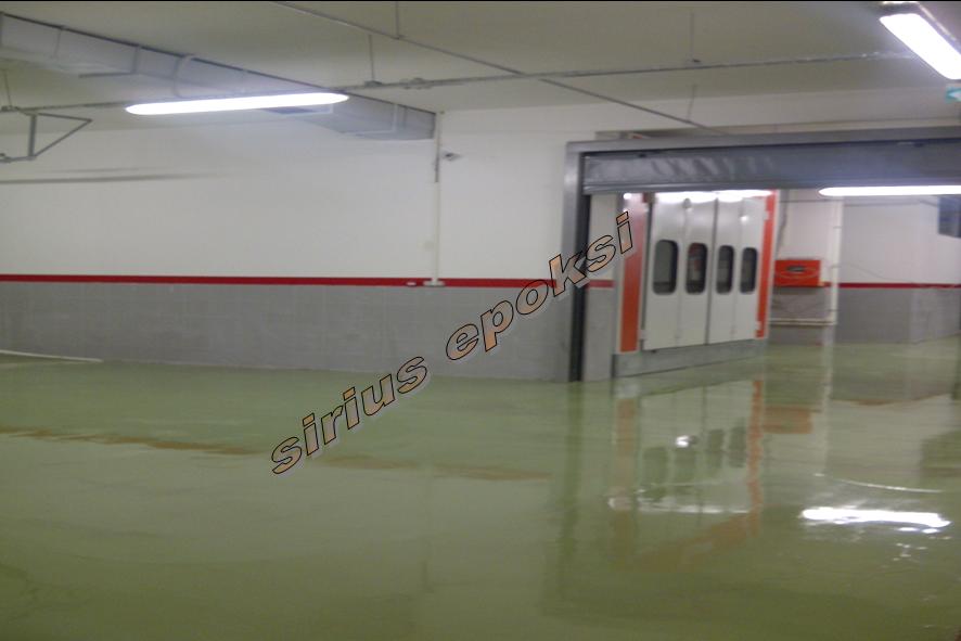 self leveling epoksi kaplama geniş alan uygulama