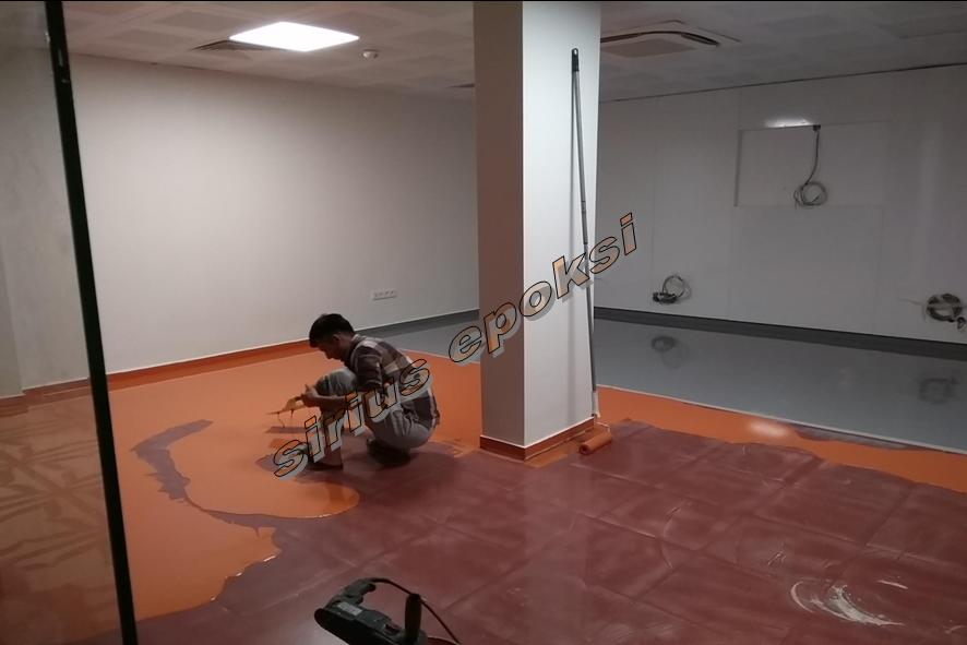 self leveling epoksi beton zemin kaplama sistemi