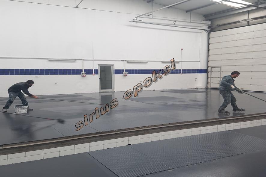 Endüstriyel epoksi ve hasarlı beton yüzey ve  çatlak reçine ile tamiratı