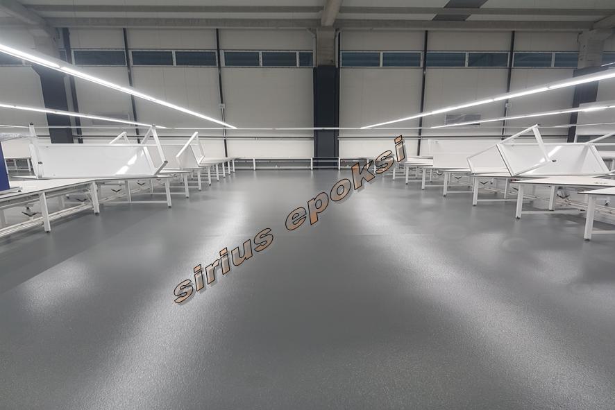 Adana epoksi zemin kaplama fabrika depo uygulaması