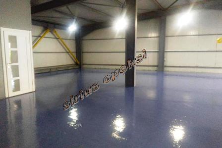 otopark endüstriyel epoksi zemin kaplama ve boyaması uygulaması