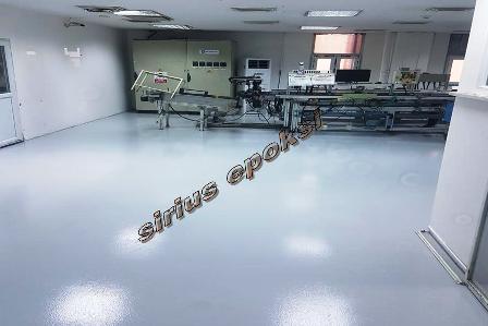 fabrika endüstriyel epoksi zemin kaplama ve boyaması uygulaması