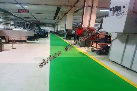 market zemini endüstriyel epoksi zemin kaplama ve boyaması uygulaması